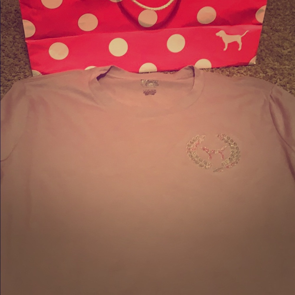 Victoria secret sequin logo front